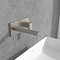 Villeroy and Boch Architectura Square Wall Mounted Single Lever Basin Mixer - Brushed Nickel Matt