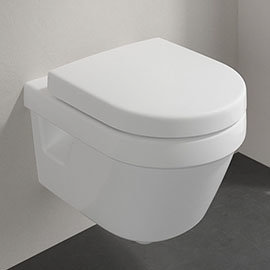 Villeroy and Boch Architectura Compact Rimless Wall Hung Toilet + Soft Close Seat Medium Image