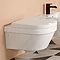 Villeroy and Boch Architectura DirectFlush Rimless Wall Hung Toilet + Soft Close Seat - 4694HR01 Lar