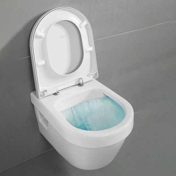 Villeroy &amp; Boch Architectura DirectFlush Rimless Wall Hung Toilet + Soft Close Seat - 5684HR01  