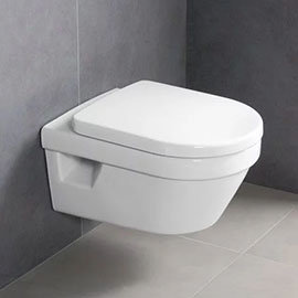 Villeroy &amp; Boch Architectura DirectFlush Rimless Wall Hung Toilet + Soft Close Seat - 5684HR01 M