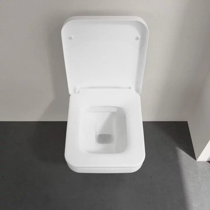 Villeroy &amp; Boch Architectura DirectFlush Rimless Wall Hung Toilet + Soft Close Seat  Feature Lar