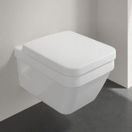 Villeroy &amp; Boch Architectura DirectFlush Rimless Wall Hung Toilet + Soft Close Seat Medium Image