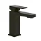 Villeroy and Boch Architectura Modern Matt Black Square Single Lever Basin Mixer with Pop Up Waste