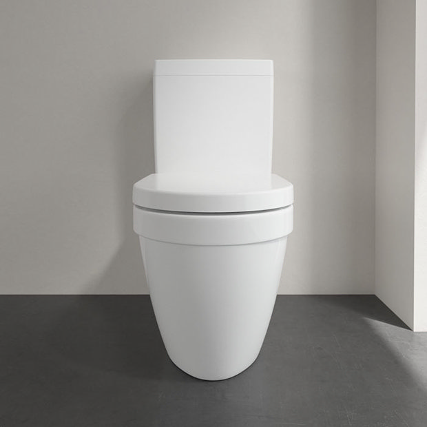 Villeroy and Boch Architectura Rimless Close Coupled Toilet (Bottom Entry Water Inlet) + Seat  Featu