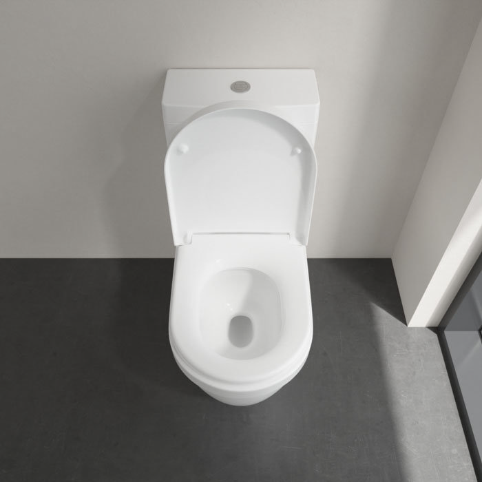 Villeroy and Boch Architectura Rimless Close Coupled Toilet (Bottom Entry Water Inlet) + Seat  Stand