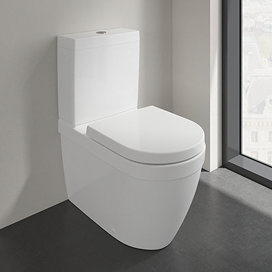 Villeroy and Boch Architectura Rimless Close Coupled Toilet (Bottom Entry Water Inlet) + Seat Large
