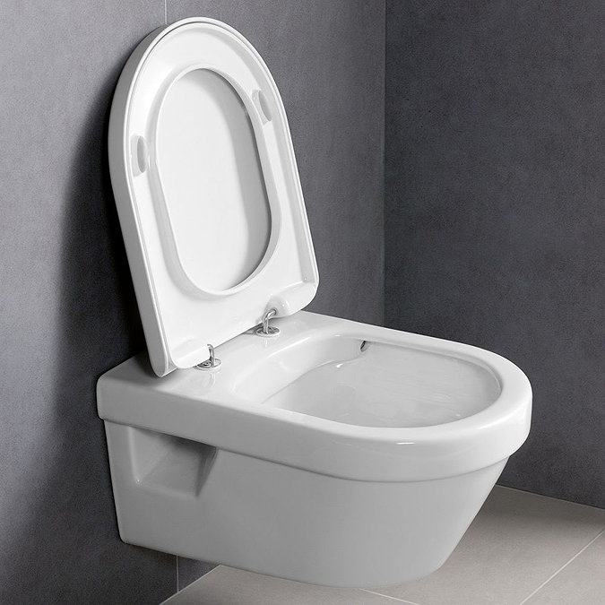 Villeroy and Boch Architectura Rimless Wall Hung Toilet + Seat Large Image