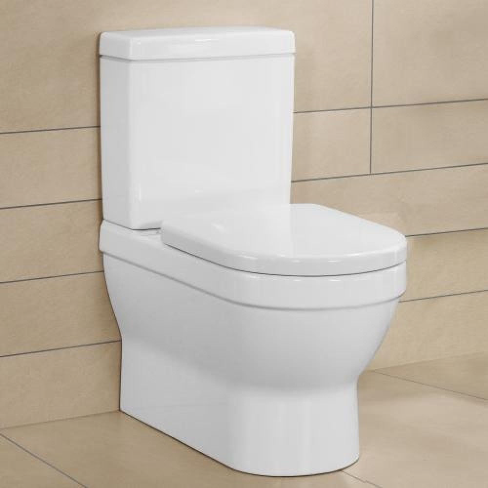 Villeroy and Boch Architectura Round Close Coupled Toilet + Soft Close Seat