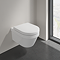 Villeroy and Boch Architectura Round Rimless Wall Hung Toilet + Seat
