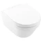 Villeroy and Boch Architectura Round Rimless Wall Hung Toilet + Seat Large Image