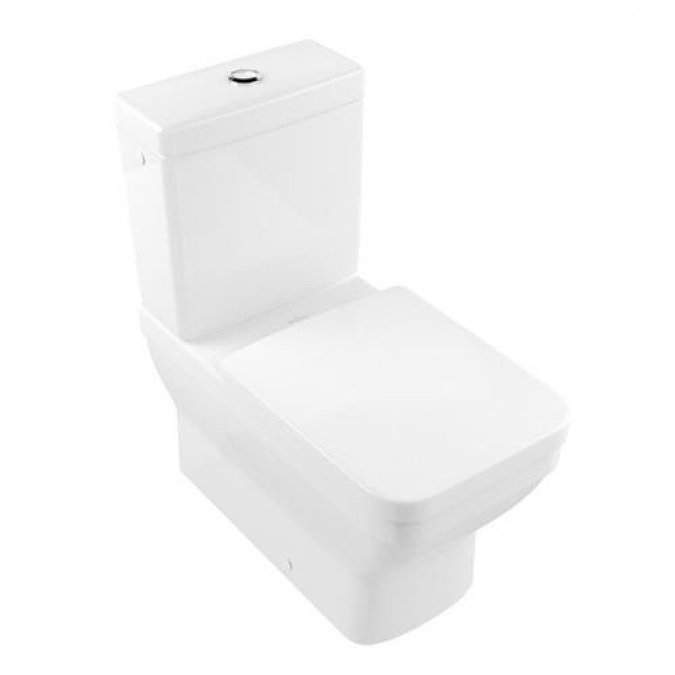 Villeroy and Boch Architectura Square Close Coupled Toilet + Soft Close Seat  Feature Large Image