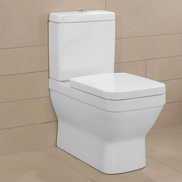 Villeroy and Boch Architectura Square Close Coupled Toilet + Soft Close Seat  Profile Large Image