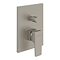 Villeroy and Boch Architectura Square Concealed Single Lever Bath Shower Mixer with Diverter - Brushed Nickel Matt