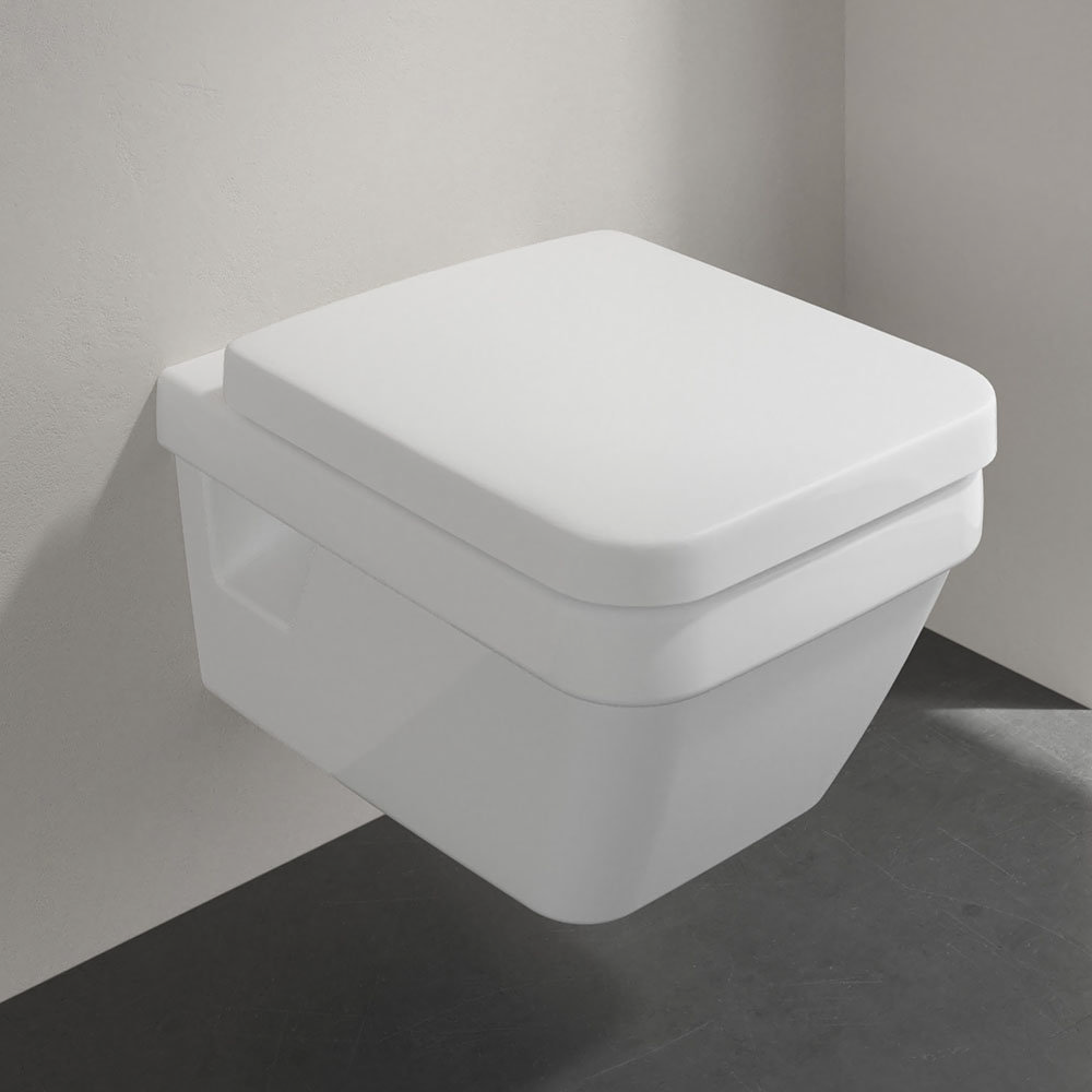 Villeroy and Boch Architectura Square Rimless Wall Hung Toilet + Seat