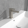 Villeroy and Boch Architectura Square Single Lever Basin Mixer - Brushed Nickel Matt