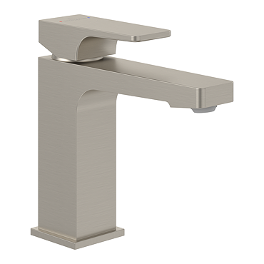 Villeroy and Boch Architectura Square Single Lever Basin Mixer - Brushed Nickel Matt