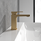 Villeroy and Boch Architectura Square Single Lever Basin Mixer with Pop-up Waste - Brushed Gold