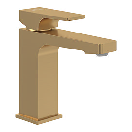 Villeroy and Boch Architectura Square Single Lever Basin Mixer with Pop-up Waste - Brushed Gold