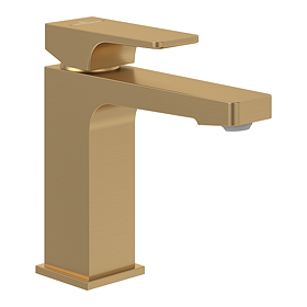 Villeroy and Boch Architectura Square Single Lever Basin Mixer with Pop-up Waste - Brushed Gold