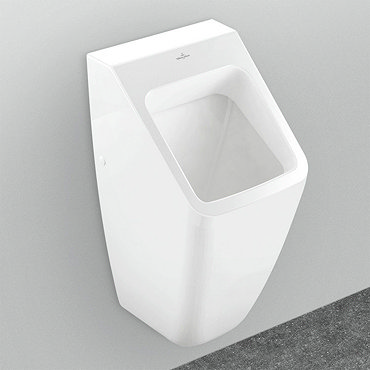 Villeroy and Boch Architectura Square Siphonic Urinal with Concealed Water Inlet - 55870001  Profile