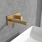 Villeroy and Boch Architectura Square Wall Mounted Single Lever Basin Mixer - Brushed Gold