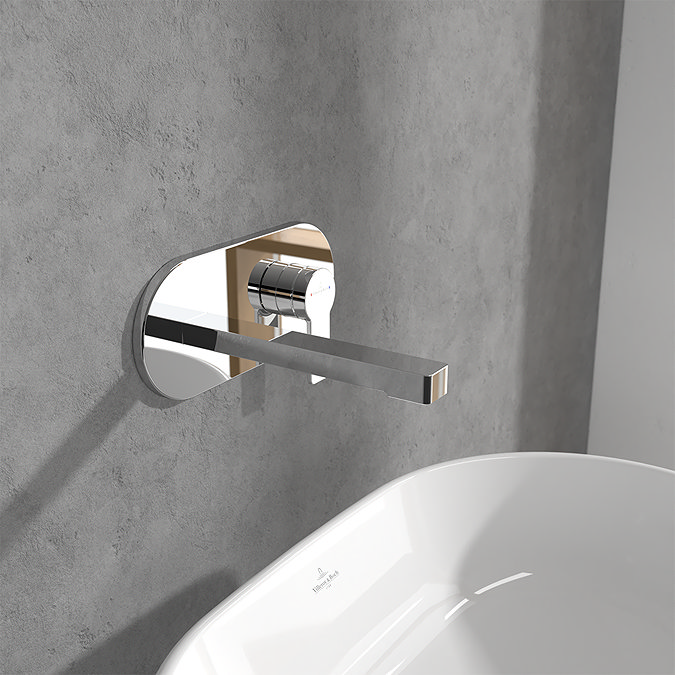 Villeroy and Boch Architectura Wall Mounted Single Lever Basin Mixer - Chrome