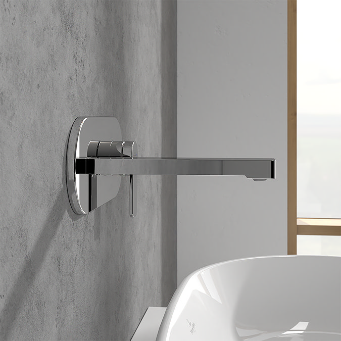 Villeroy and Boch Architectura Wall Mounted Single Lever Basin Mixer - Chrome