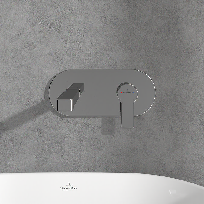 Villeroy and Boch Architectura Wall Mounted Single Lever Basin Mixer - Chrome