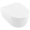 Villeroy and Boch Arto DirectFlush Rimless Wall Hung Toilet w/ Soft Close Seat - 4657HR01 In Bathro