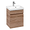 Villeroy and Boch Arto Oak Kansas 450mm Wall Hung 1-Drawer Vanity Unit