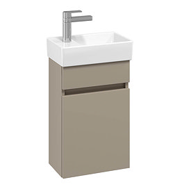 Villeroy and Boch Arto Sand Grey Matt 360mm Wall Hung Vanity Unit