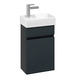 Villeroy and Boch Arto Satin Grey 360mm Wall Hung Vanity Unit
