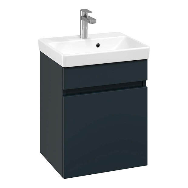 Villeroy and Boch Arto Satin Grey 450mm Wall Hung 1Drawer Vanity Unit