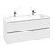 Villeroy and Boch Arto Satin White 1200mm Wall Hung 2-Drawer Vanity Unit