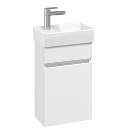 Villeroy and Boch Arto Satin White 360mm Wall Hung Vanity Unit