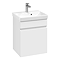 Villeroy and Boch Arto Satin White 450mm Wall Hung 1-Drawer Vanity Unit