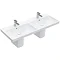 Villeroy and Boch Avento 1200 x 470mm Double Basin + Semi Pedestals Large Image