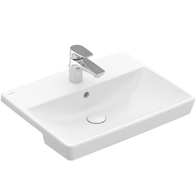 Villeroy and Boch Avento 550 x 440mm 1TH Semi-Recessed Basin - 4A065501 Large Image