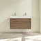 Villeroy and Boch Avento Arizona Oak 1000mm Wall Hung 2-Drawer Double Vanity Unit Feature Large Ima