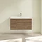 Villeroy and Boch Avento Arizona Oak 1000mm Wall Hung 2-Drawer Vanity Unit Feature Large Image