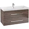 Villeroy and Boch Avento Arizona Oak 1000mm Wall Hung 2-Drawer Vanity Unit Large Image