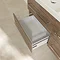 Villeroy and Boch Avento Arizona Oak 1200mm Wall Hung 4-Drawer Double Vanity Unit  In Bathroom Large Image