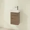 Villeroy and Boch Avento Arizona Oak 360mm Wall Hung Vanity Unit with Left Bowl Basin Profile Large