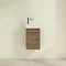 Villeroy and Boch Avento Arizona Oak 360mm Wall Hung Vanity Unit with Right Bowl Basin  Feature Larg