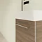 Villeroy and Boch Avento Arizona Oak 360mm Wall Hung Vanity Unit with Right Bowl Basin  In Bathroom 