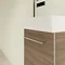 Villeroy and Boch Avento Arizona Oak 360mm Wall Hung Vanity Unit with Right Bowl Basin In Bathroom