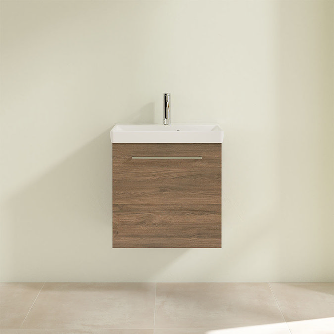 Villeroy and Boch Avento Arizona Oak 550mm Wall Hung 1-Drawer Vanity Unit  Feature Large Image