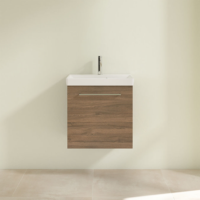 Villeroy and Boch Avento Arizona Oak 550mm Wall Hung 1-Drawer Vanity Unit Feature Large Image