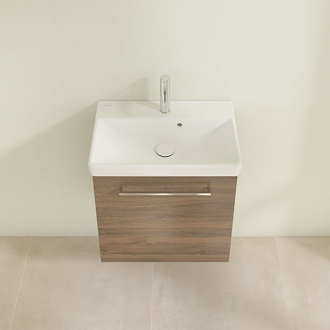 Villeroy and Boch Avento Arizona Oak 550mm Wall Hung 1-Drawer Vanity Unit Standard Large Image